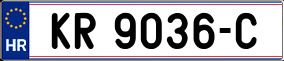 Trailer License Plate